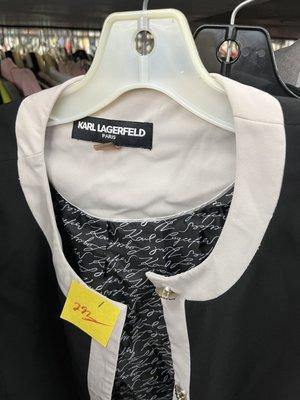 Karl Lagerfeld at a thrift store?! This speaks for itself!