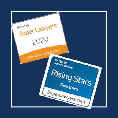 Tara Burd recognized as Rising Star in 2020 San Diego Super Lawyers.