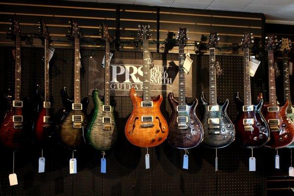 We stock many beautiful Paul Reed Smith guitars made in the US. We stock core models, S2's, and bolt-ons.