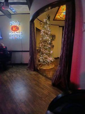 Christmas tree entrance