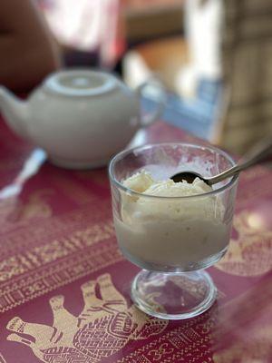 Homemade coconut ice cream