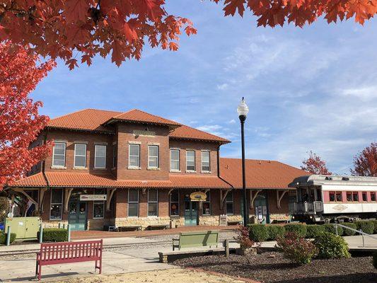 Elkins Depot Welcome Center in Downtown Elkins, West Virginia