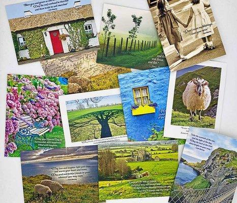 Wide variety of Irish Wisdom greeting cards and many more designs for all occasions. Printed locally on eco friendly paper.