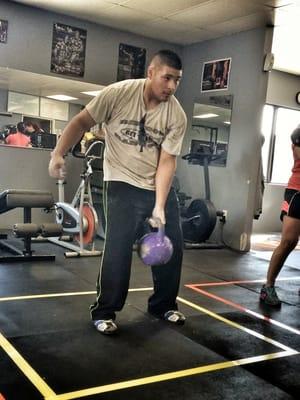 Meni Luna is one of the up and coming Kettlebell competitors in the sport. He is the head trainer at ManCave Fitness.