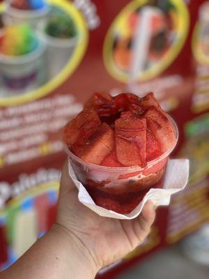 Watermelon Ice with Fruit