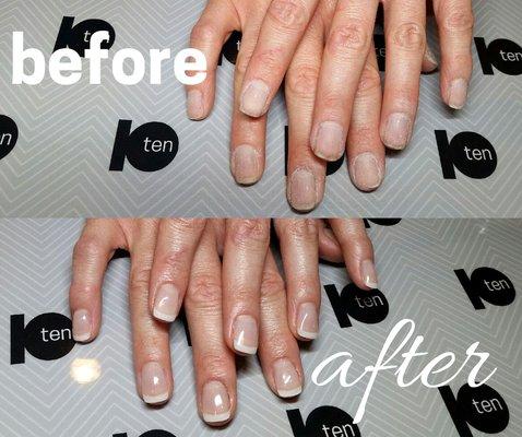 We love how our natural en Vogue gel nails can transform the look of your hands!