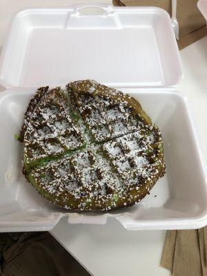 Pandan waffle