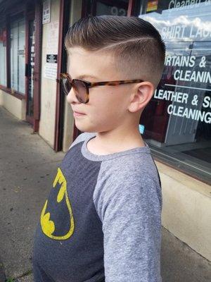 Fade haircut for boys