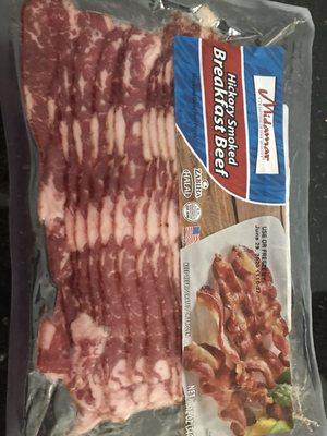 Beef halal bacon