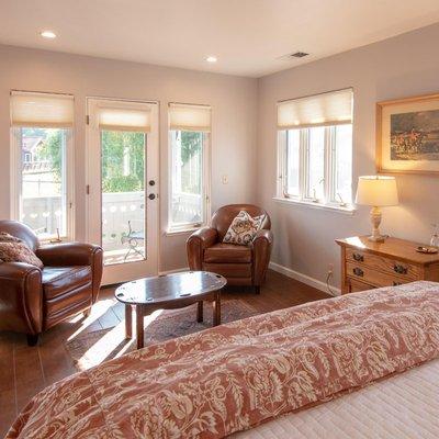 Bed & Breakfast Inn Room 3: French doors open onto your private balcony.