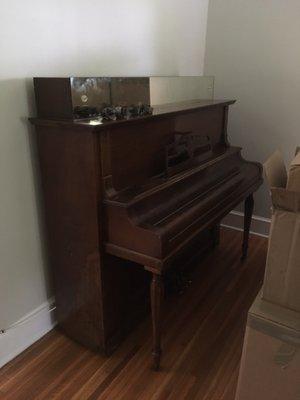 Piano in its new home!