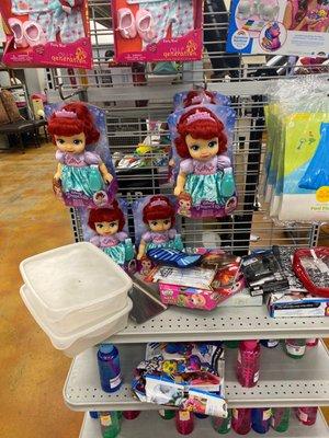 9 dollars  for Ariel dolls