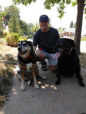 Michael Reilly is out on a daily dog walk with two great pups!