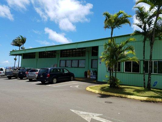 Entrance area of K Takata Store in Kapaau.