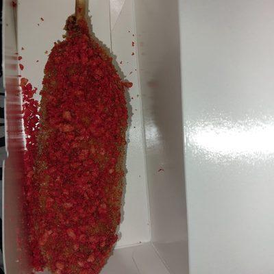 Flamin Hot Cheetos corn dog