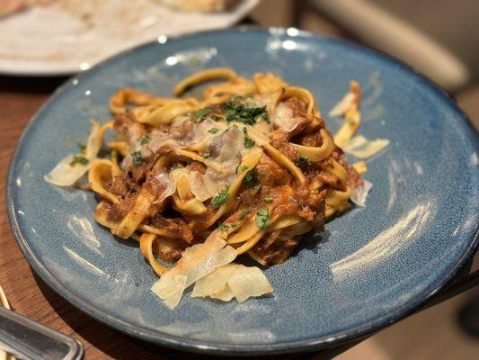 Fettuccine wild boar