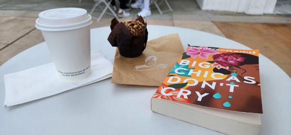 Oaxacan Chocolate drink and there best vegan carrot muffin.