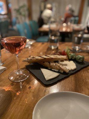 Cheese board and Rose