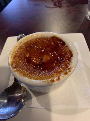 Orange cream brûlée