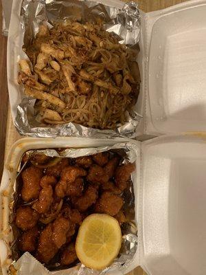 Pad Thai chicken Orange chicken spicy