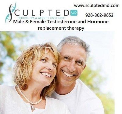 Male and Female Testosterone and Hormone replacement therapy.