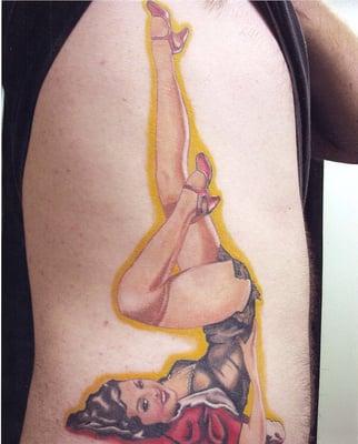 "Pin-up girl!" (Rib Cage) by Tommy Rabid