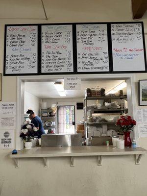 Hot Food Order Counter (back of store)