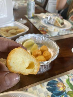 Fried Saganaki Bites