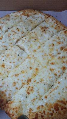 Garlic cheese bread.