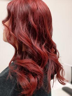 Hair color and style