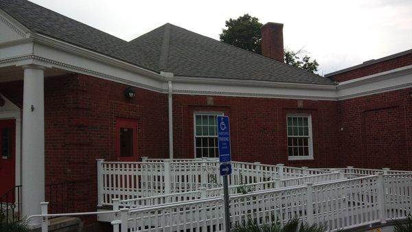 Manchester Youth Service Bureau Building at Linden Street in Manchester, Connecticut (Photo was taken on July 29, 2021)