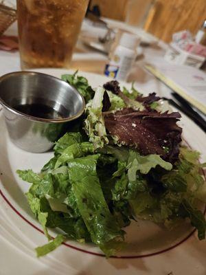 Garden Salad with Italian Dressing