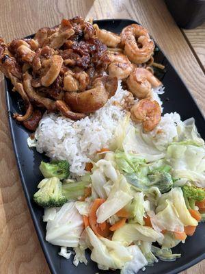 Chicken & shrimp teriyaki