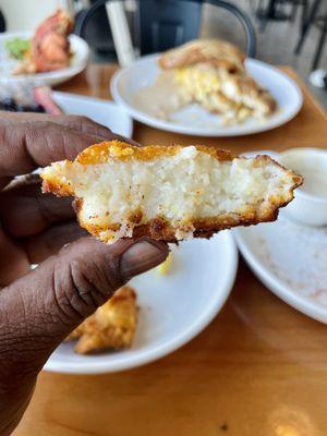 Deep Fried Grit Cakes