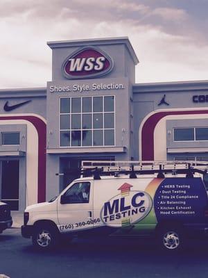 Air Balancing the new WSS Super store in Coachella. Beautiful store