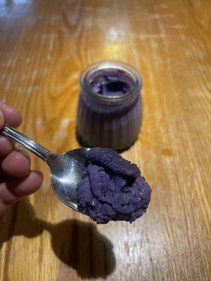 Ube flan