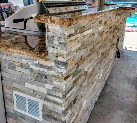 Granite countertops and veneer stone