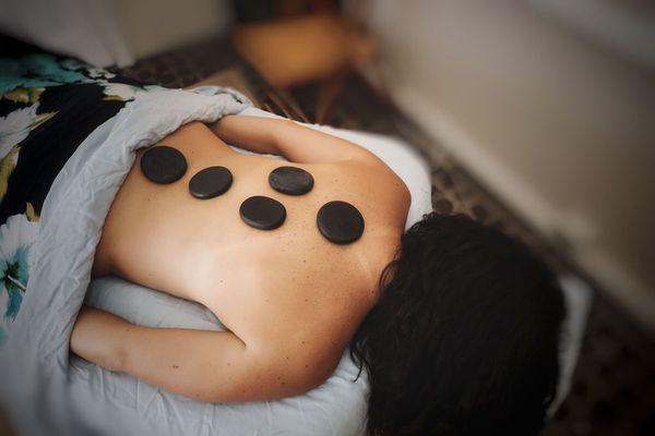 Hot stone massage available