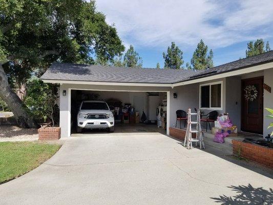 Home camera installation. Cameras blend into home very well