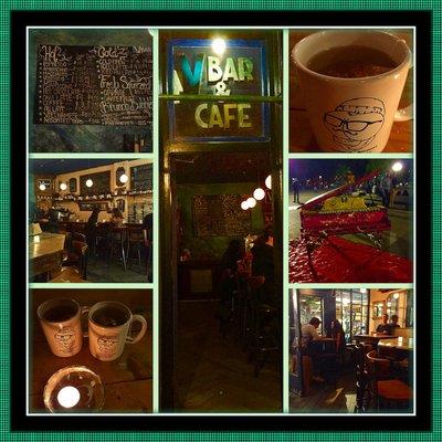 Montage of images from VBar & Cafe