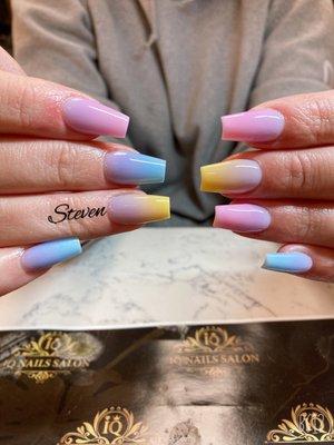 Summer ombre nails!