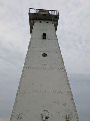 The pier lighthouse at Sodus Point Beach