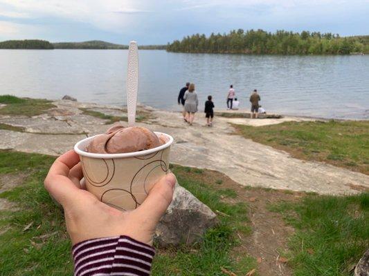 Ice cream & chilling Marshall Shore is a real mood.