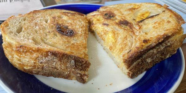 My absolute favorite Tomato Basil Sourdough grilled cheese!!  The flavor is unbeatable!