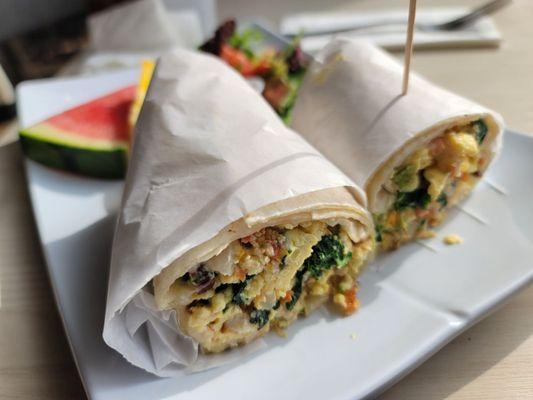 Breakfast burrito - delicious and healthy