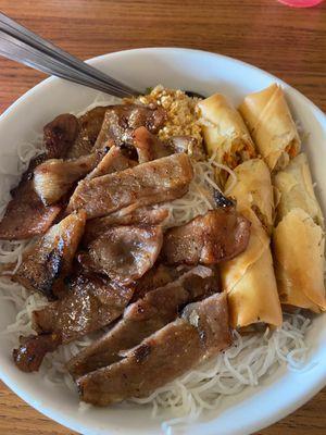 Grilled pork and egg roll vermicelli