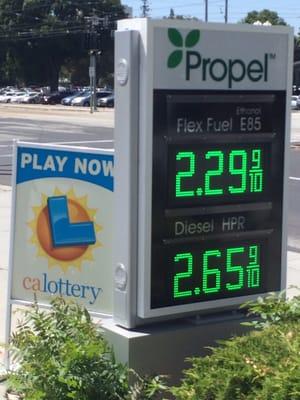 7/07/16- Propel Fuels, an alternative fuel and is not a Chevron product.