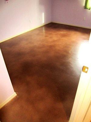 stained concrete floor, concrete overlay