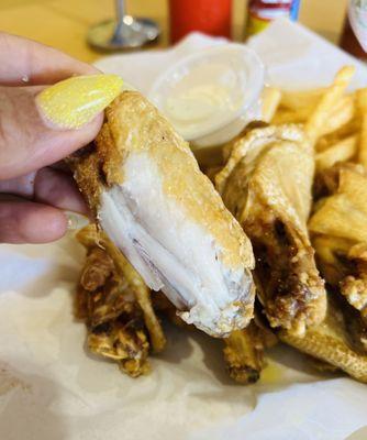 Plain Fried Wings! Delicious!