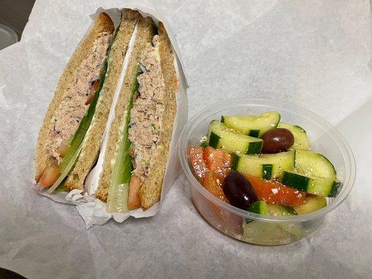 Tuna Salad with Greek Salad